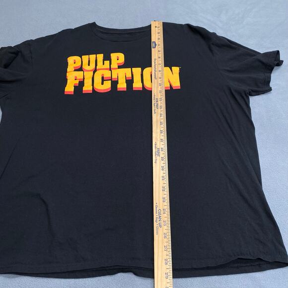 Pulp Fiction Movie Title Graphic T Shirt Mens 2XL Black Quentin Tarantino Film - Picture 5 of 7